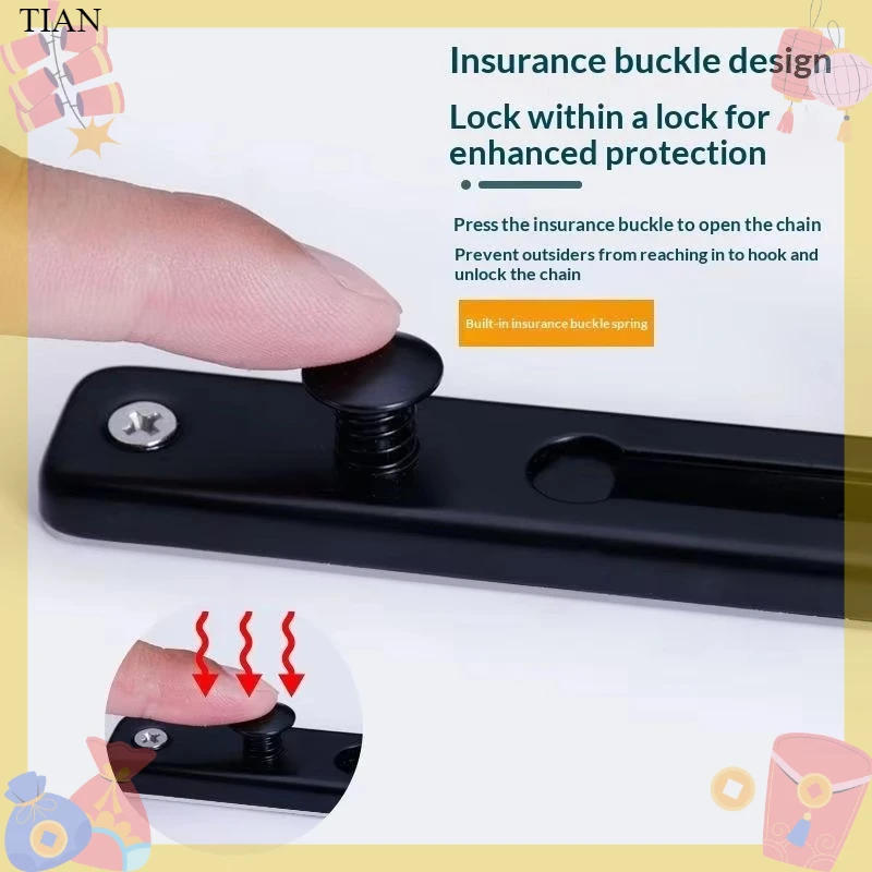 Security Chain Door - Цепь для двери с замком, дверной