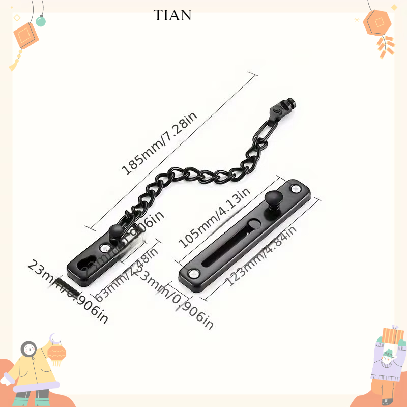 Ключи из нержавеющей стали уст – обзор и цена Security Chain Door